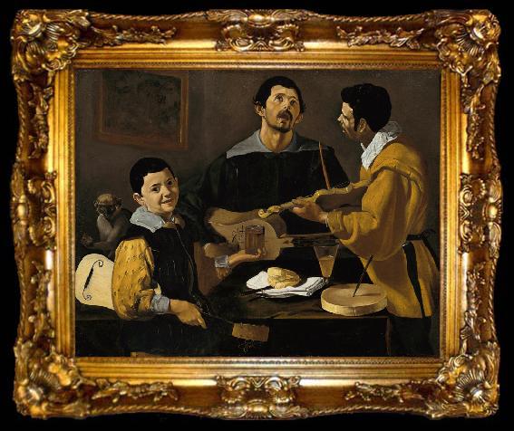 framed  Diego Velazquez Musical Trio (df01), ta009-2